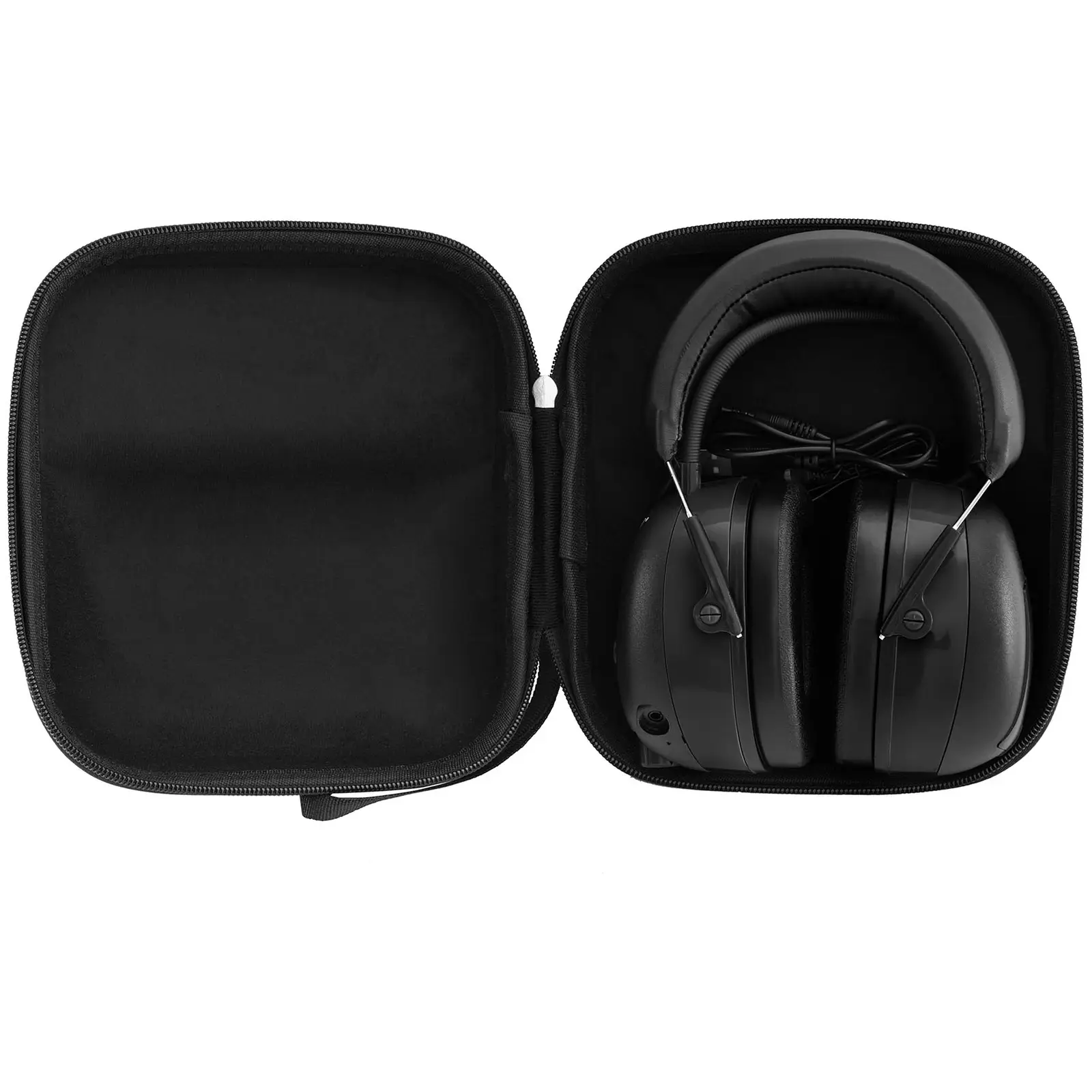Bluetooth шумопотискащи слушалки - микрофон - LCD дисплей - акумулаторна батерия - черни