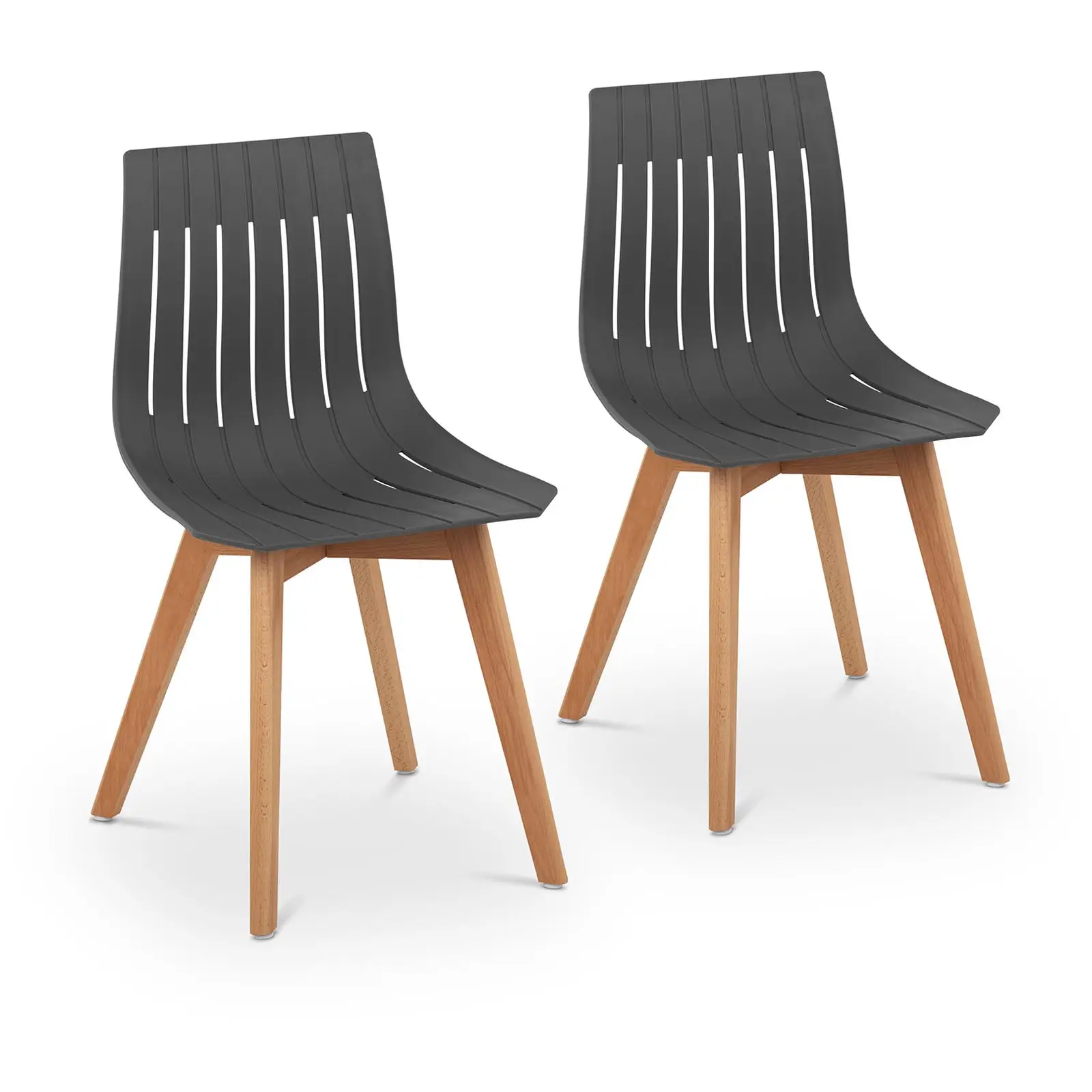 Стол - комплект от 2 броя - до 150 кг - седалка 50 x 47 см - сив