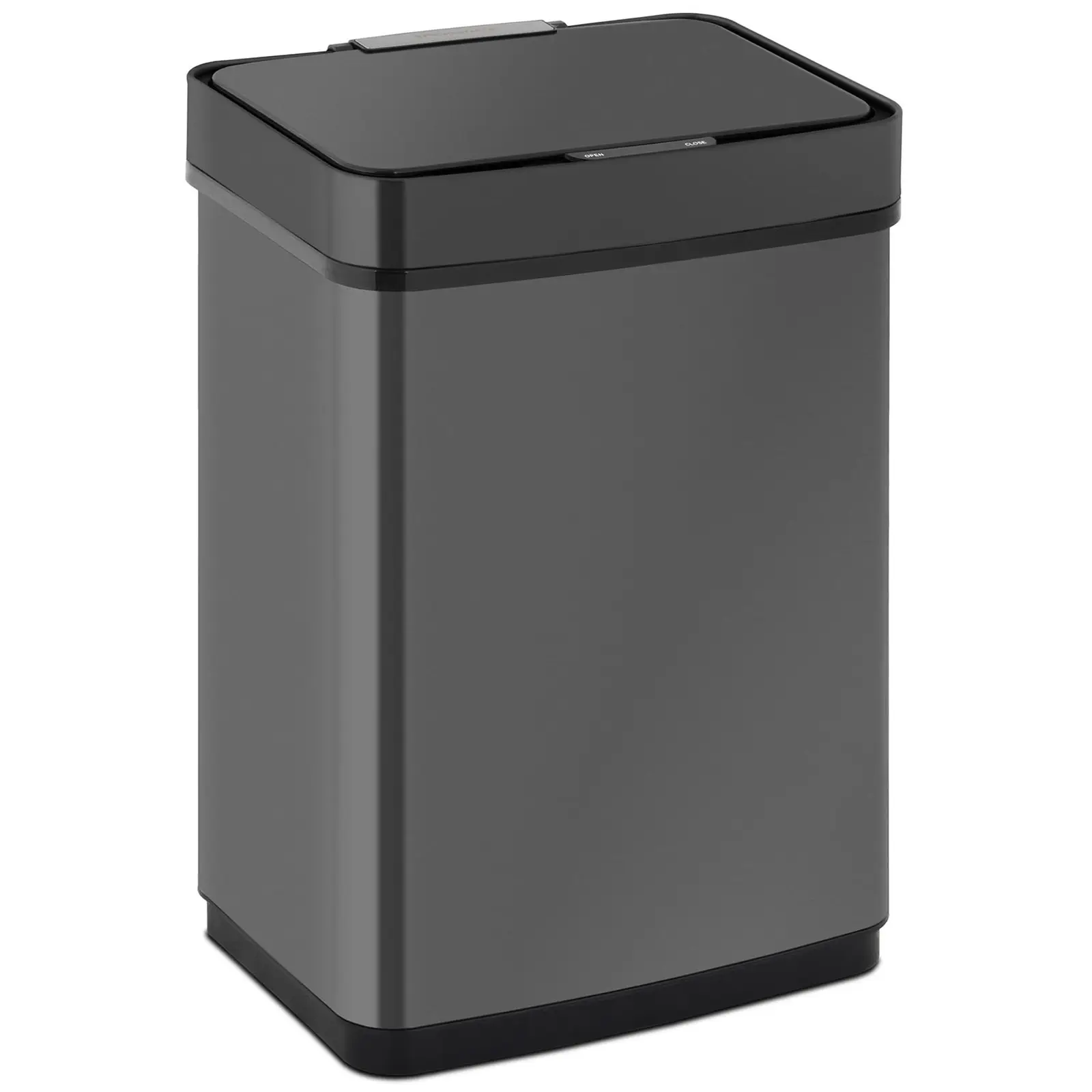 Сензорна кофа за боклук - 50 л - черна - правоъгълна