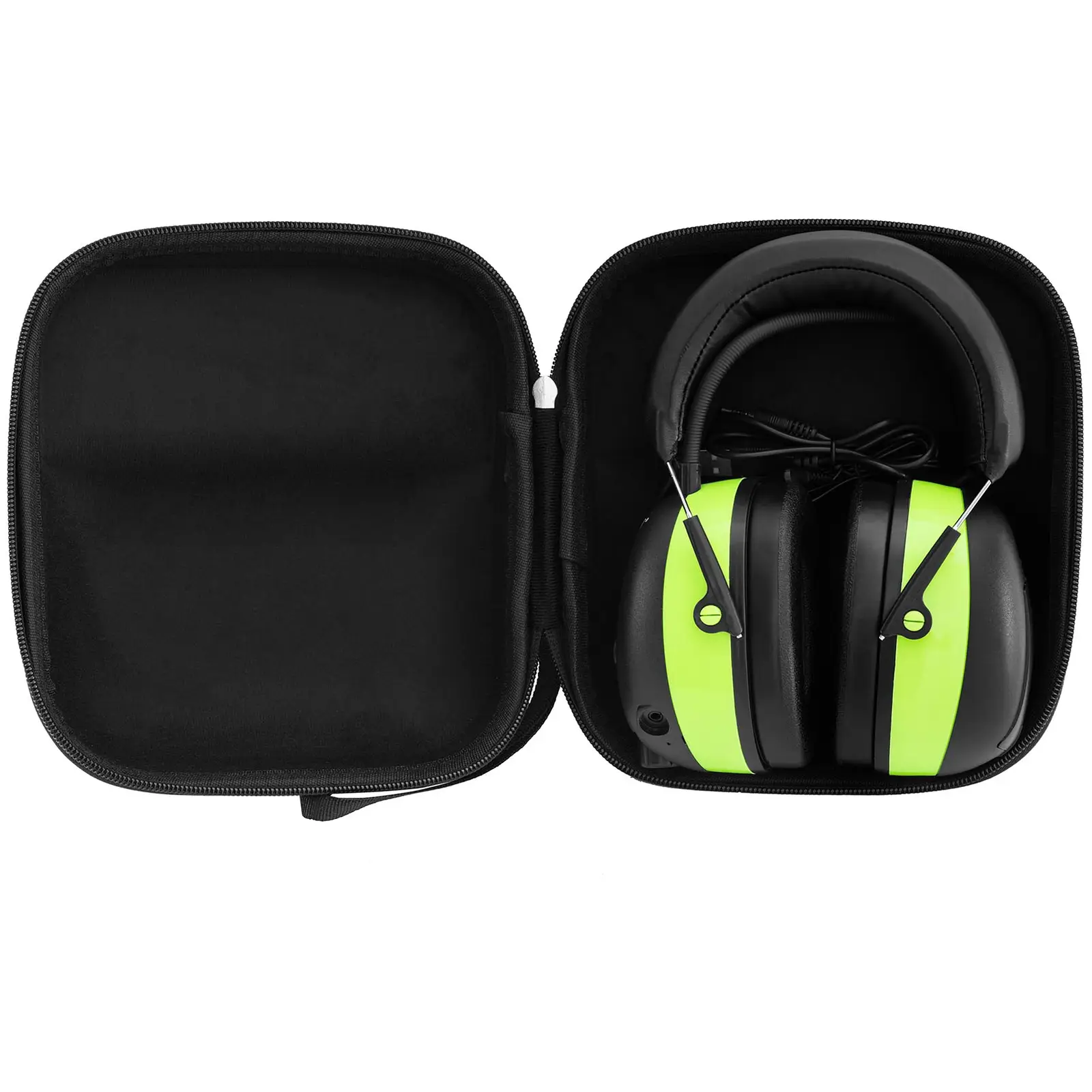 Bluetooth шумопотискащи слушалки - микрофон - LCD дисплей - акумулаторна батерия - зелено