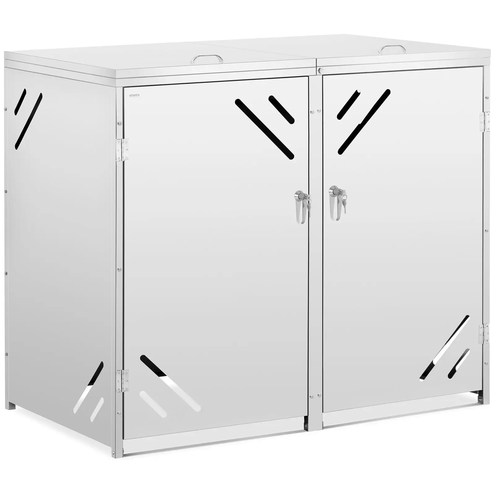 Кутия за съхранение на контейнери - 2 x 240 л - диагонални отвори за въздух