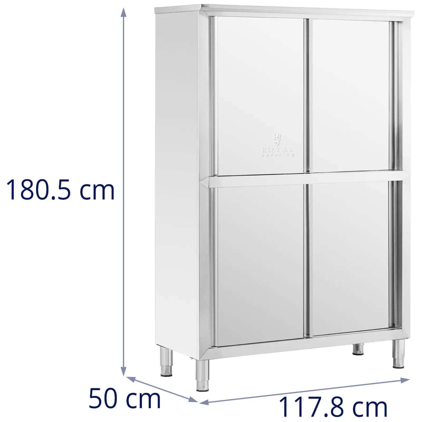 Шкаф от неръждаема стомана - 120 см