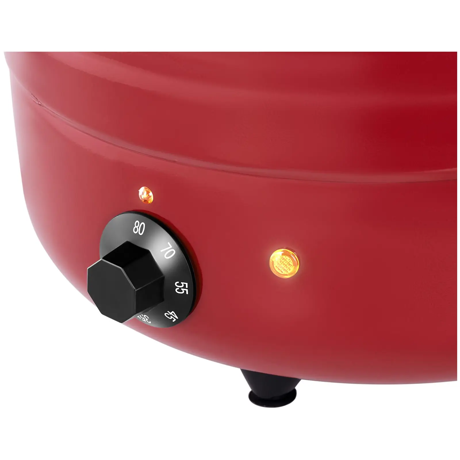 Уред за варене на супа - електрически - 10 л - стомана - с червено покритие