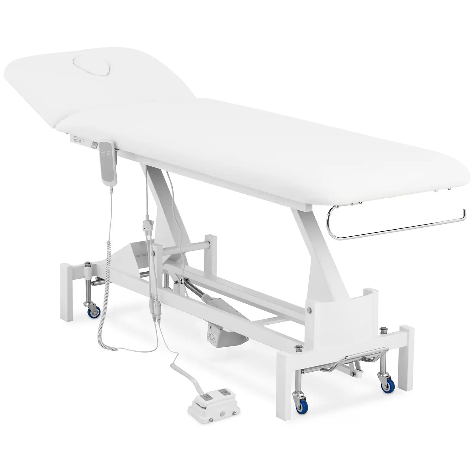 Електрическа масажна маса - 50 W - 200 кг - бяла