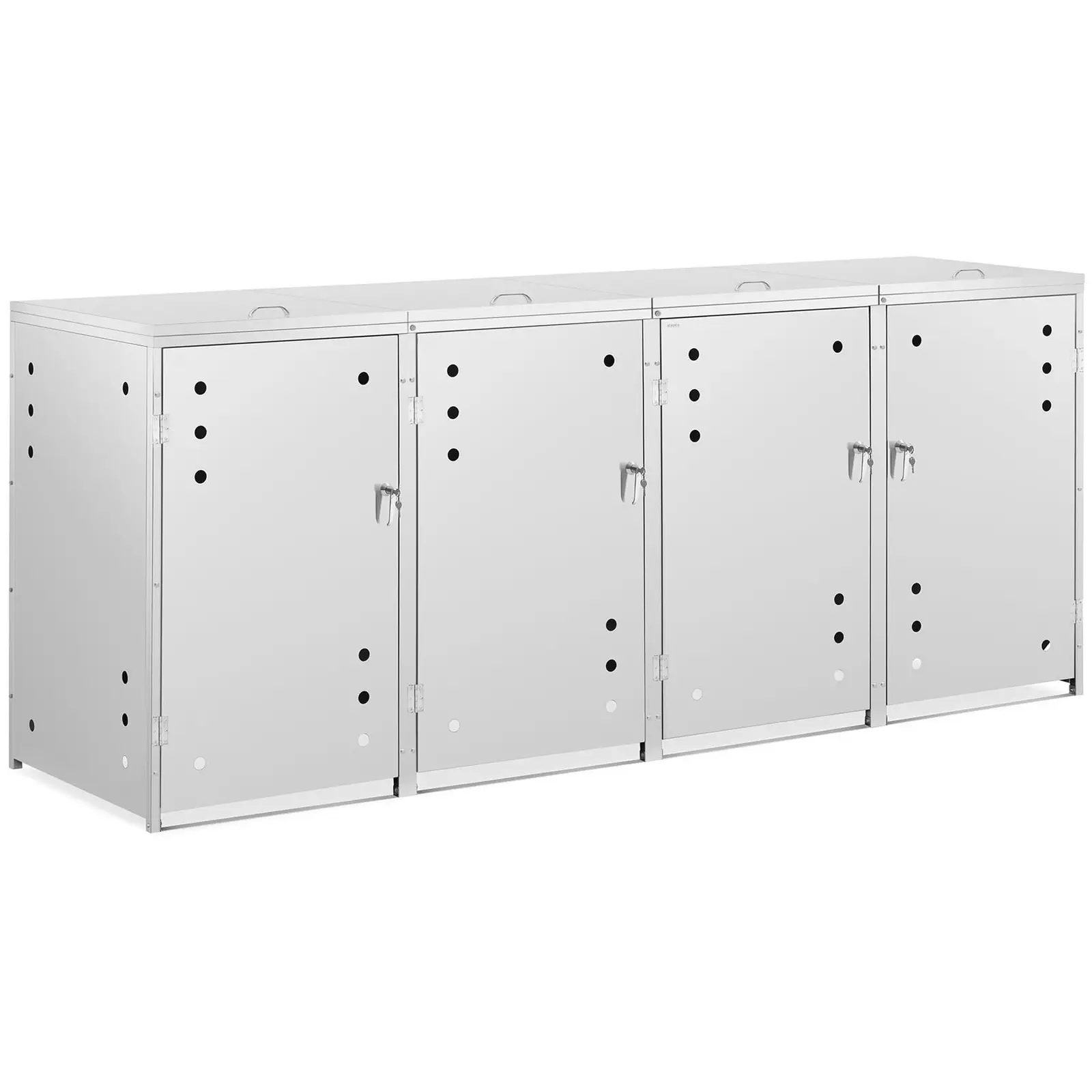 Кутия за съхранение на контейнери - 4 x 240 л - хоризонтални отвори за въздух