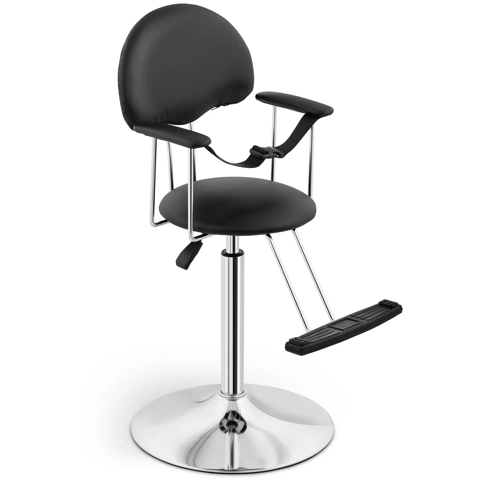 Детски фризьорски стол - 100 кг - черен