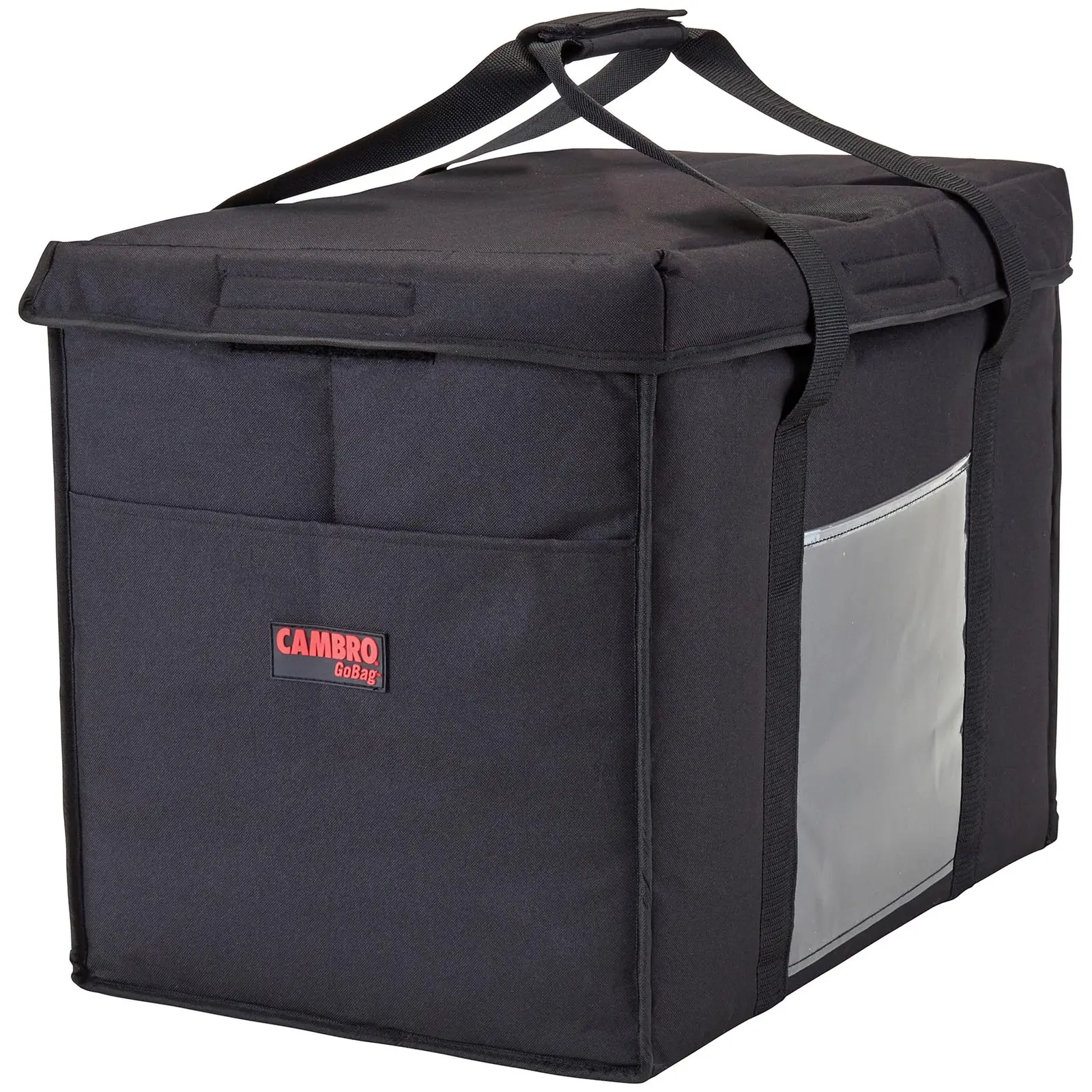Чанта за доставка на храна - 53.5 x 35.5 x 43 см - Black - сгъваема