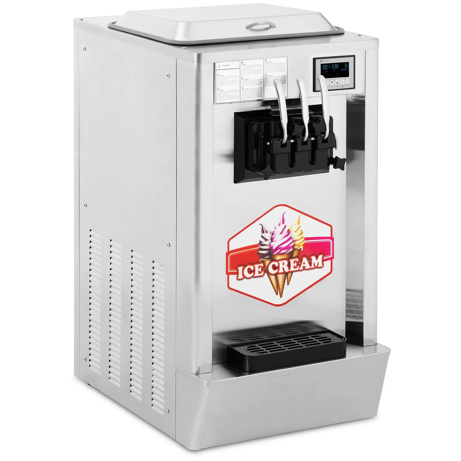 Машина за мек сладолед за сервиране - 1550 W - 23 л/ч - 3 вкуса - Royal Catering
