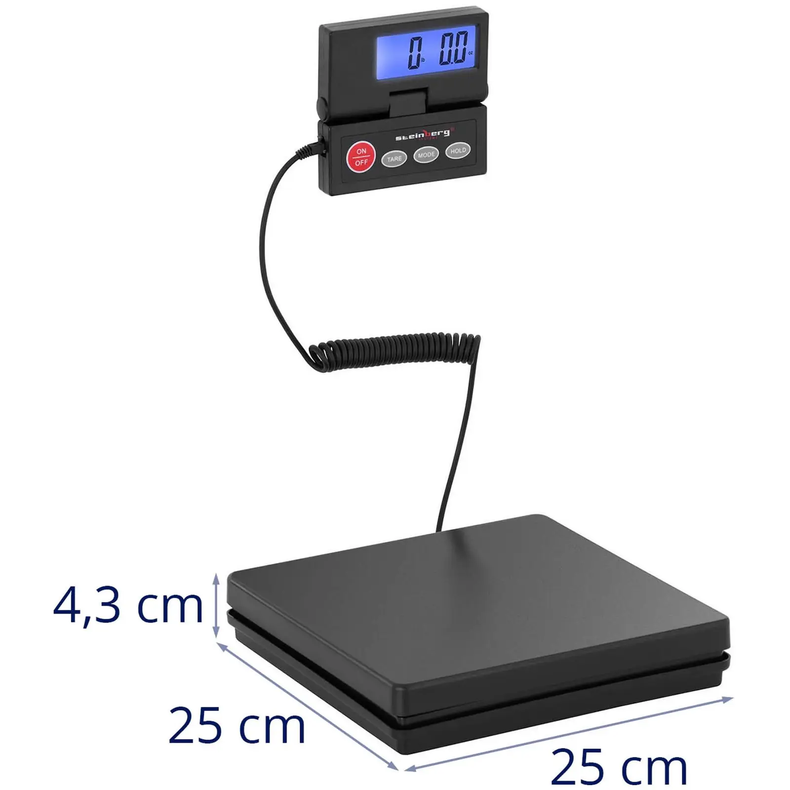Дигитална везна за пакети - 40 кг / 1 г - Външен LCD дисплей