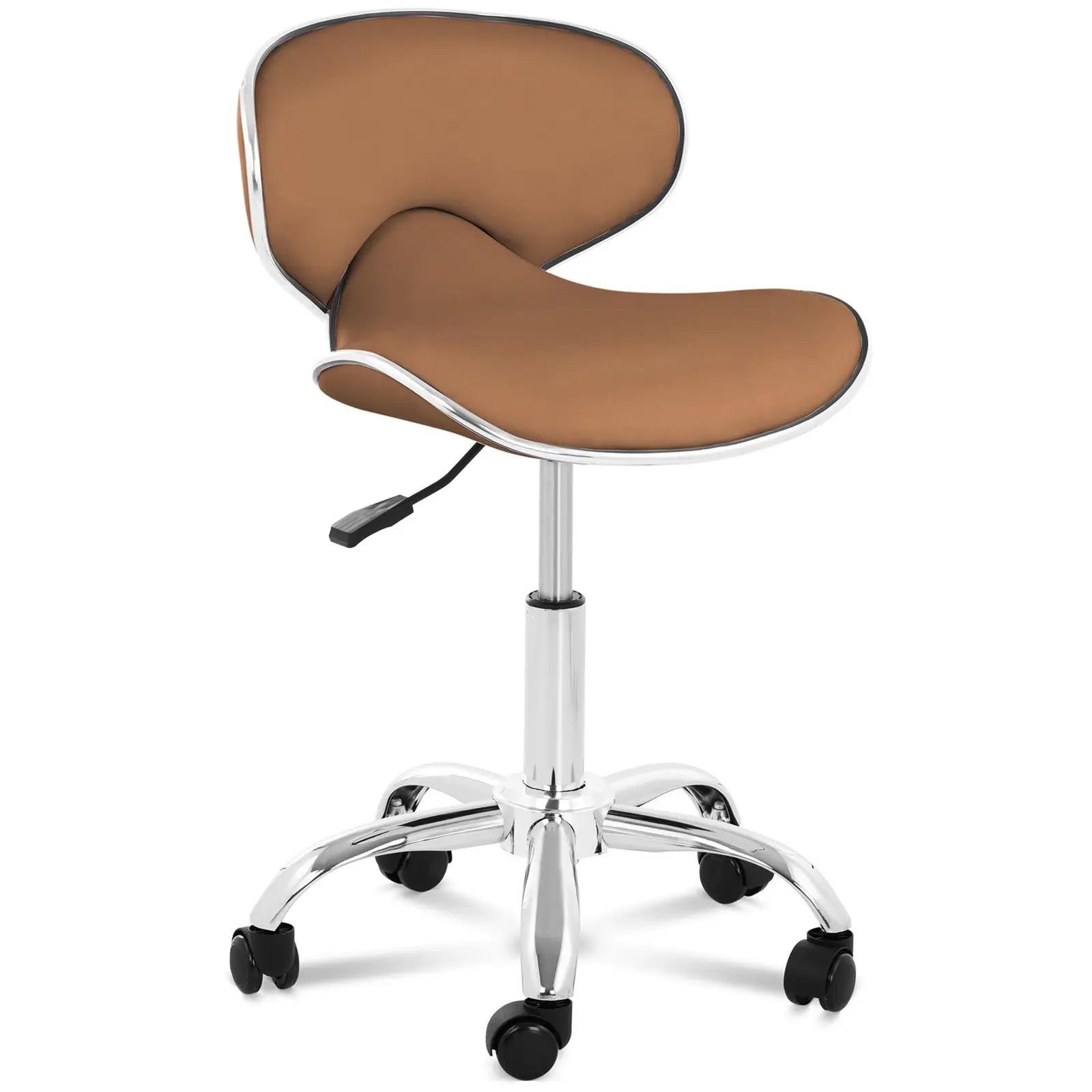 Стол тип табуретка - Височина на седалката 48 - 62 см / Височина 68 - 82 см мм - 150 кг - капучино