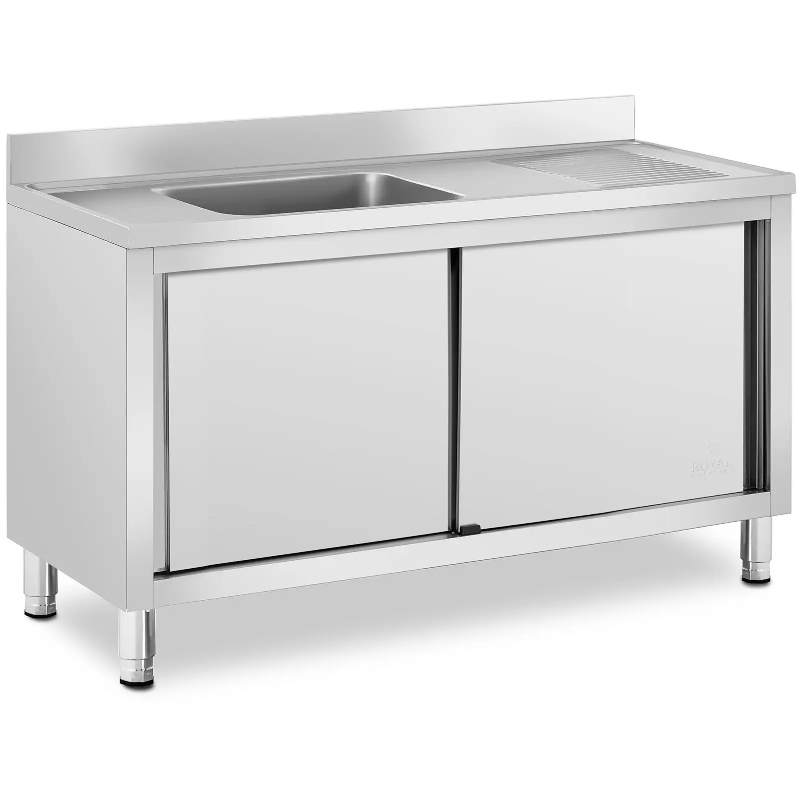 Търговска кухненска мивка - 1 мивка - Royal Catering -  - 500 x 400 x 240 mm